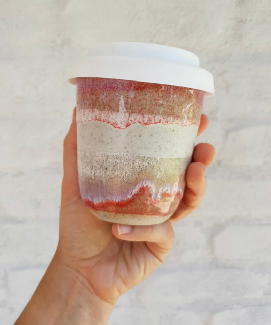 Handcrafted Mug with Lid