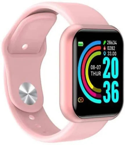 Smart Fitness Watch with Touch Control - Pink