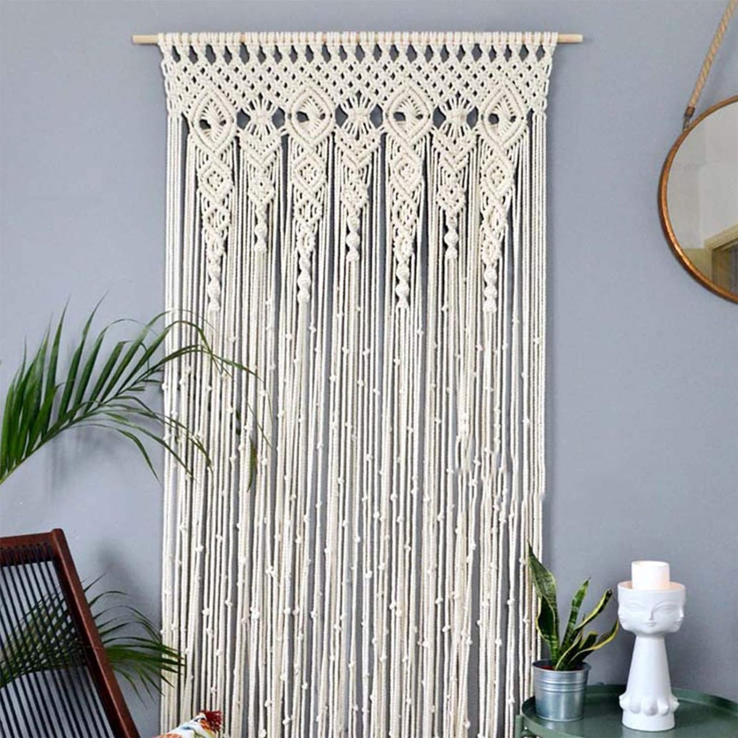 Boho Macrame Curtain