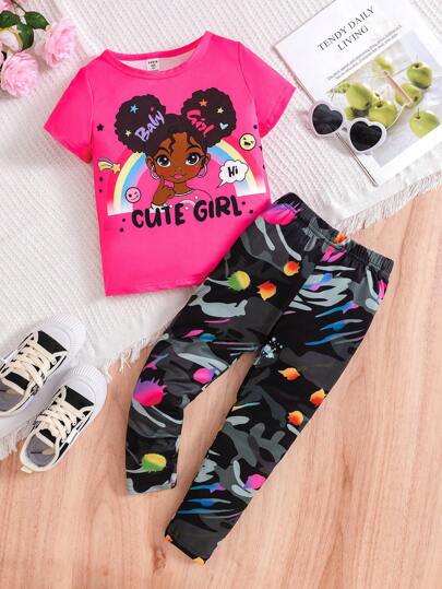 Cute Girl Tee & Tights